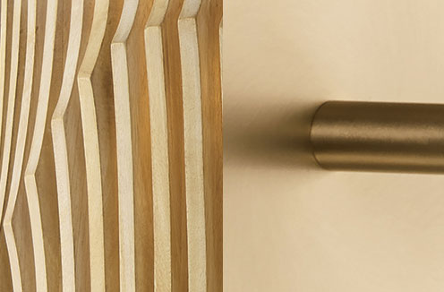 Photo of Blonde Wood and Matte Brass