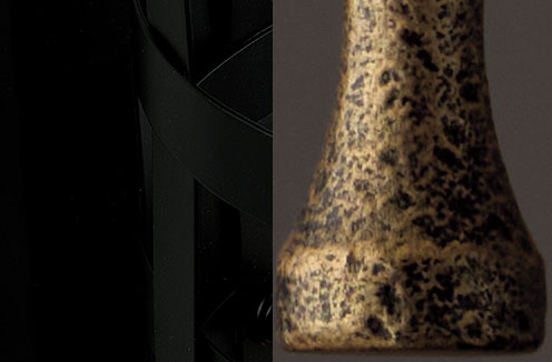 Photo of Matte Black with Hammered Gold