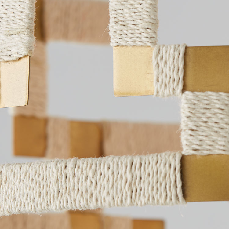 Header image for Bleached Natural Jute and Patinaed Brass