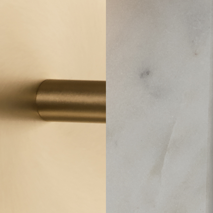 Header image for White Marble and Matte Brass